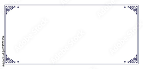 クラシカルな装飾フレーム