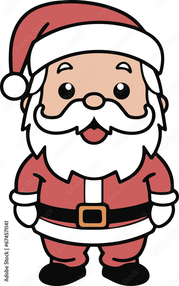 Cute Santa Claus ClipArt, Cute Santa illustration Cute Santa Claus ClipArt, Cute Santa illustration