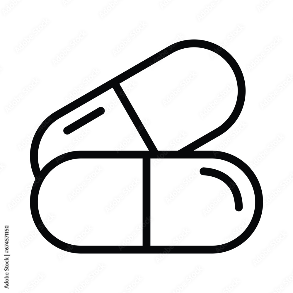 Pill capsule icon design, illustration design
Pill capsule icon design, illustration design