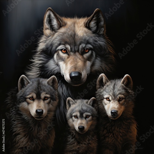  diegocema family wolf realistic 