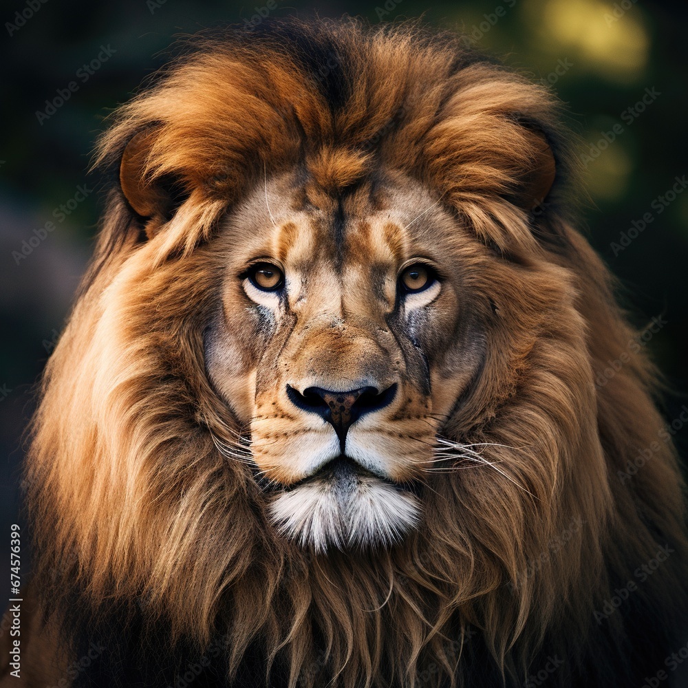 portrait Photo of a lion 