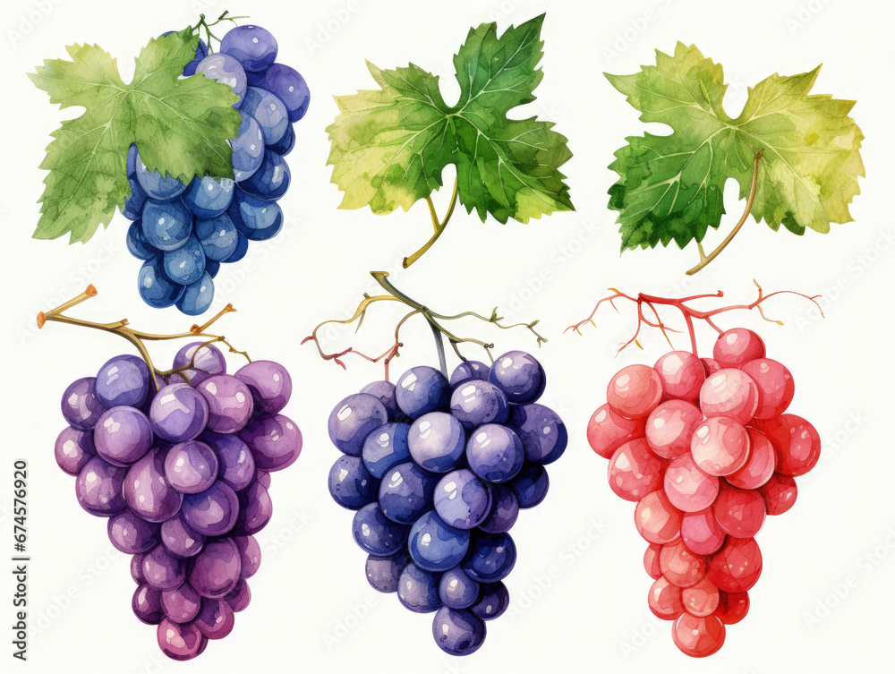 grapes isolated on white grapes isolated on white