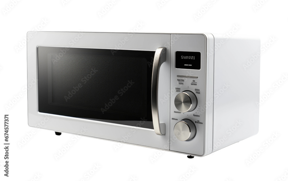 Microwave With Black Glasses Isolated On Transparent Background PNG.