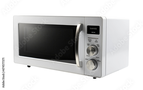 Microwave With Black Glasses Isolated On Transparent Background PNG.