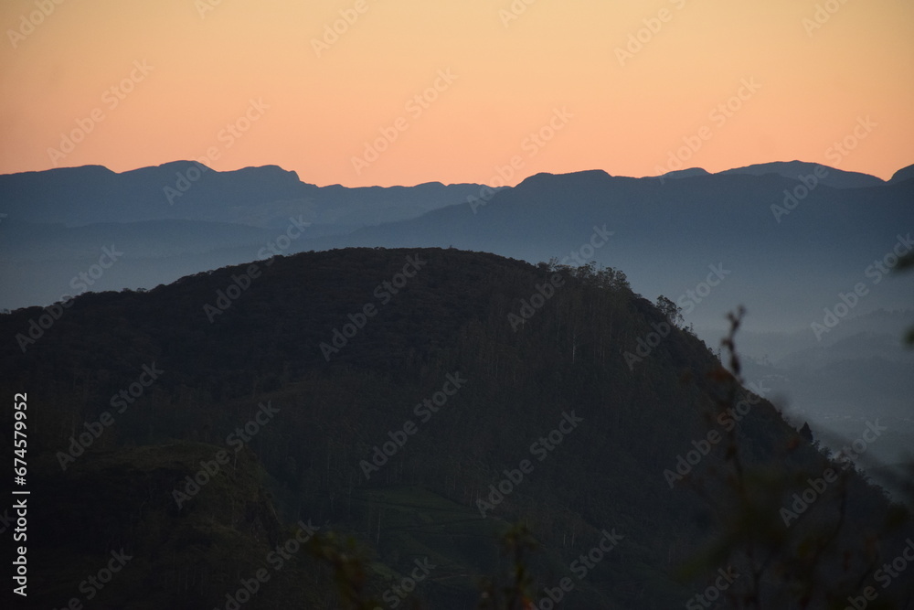 Obraz premium sunrise in the mountains