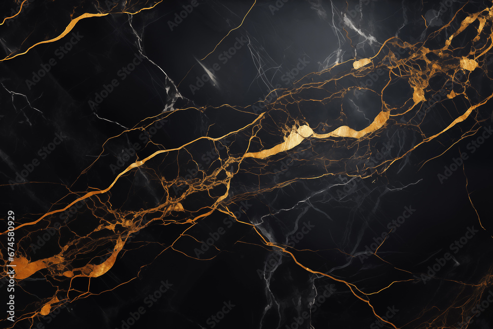 A combination of acrylic and glitter, this marble surface combines abstract art with golden age texture A combination of acrylic and glitter, this marble surface combines abstract art with golden age texture