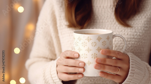 woman holding a cup of coffee 4k, 8k, 16k, full ultra HD, high resolution and cinematic photography