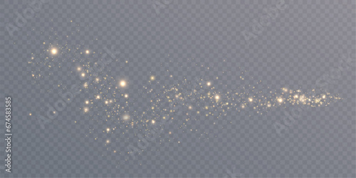 Bright Christmas glitter background design. Bokeh light effect of an explosion of flickering particles. Bright light dust png vector	

