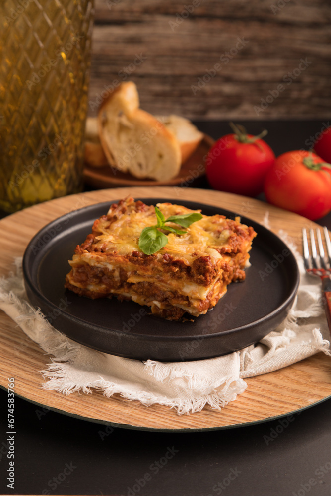 Bolognese tomato sauce traditional lasagna food
