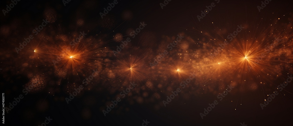 Fototapeta premium Abstract colored firework background with free space for text
