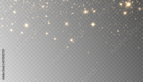 Bright Christmas glitter background design. Bokeh light effect of an explosion of flickering particles. Bright light dust png vector	
