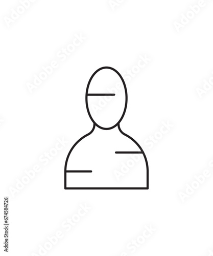 user icon, vector best line icon.