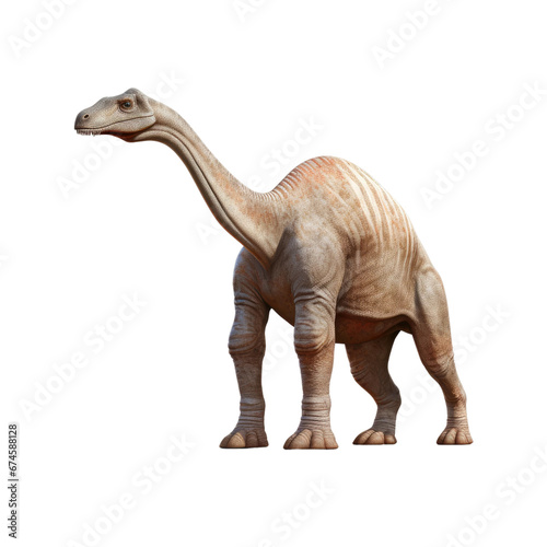 Apatosaurus Dinosaur in Realistic Style  on transparent background