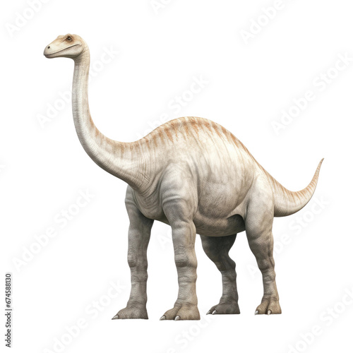 Majestic Apatosaurus in Realistic Art  on transparent background