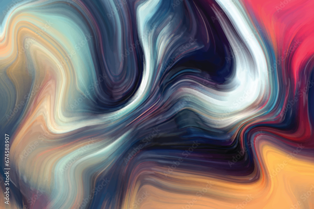 Obraz premium fluid painting abstract nature texture background