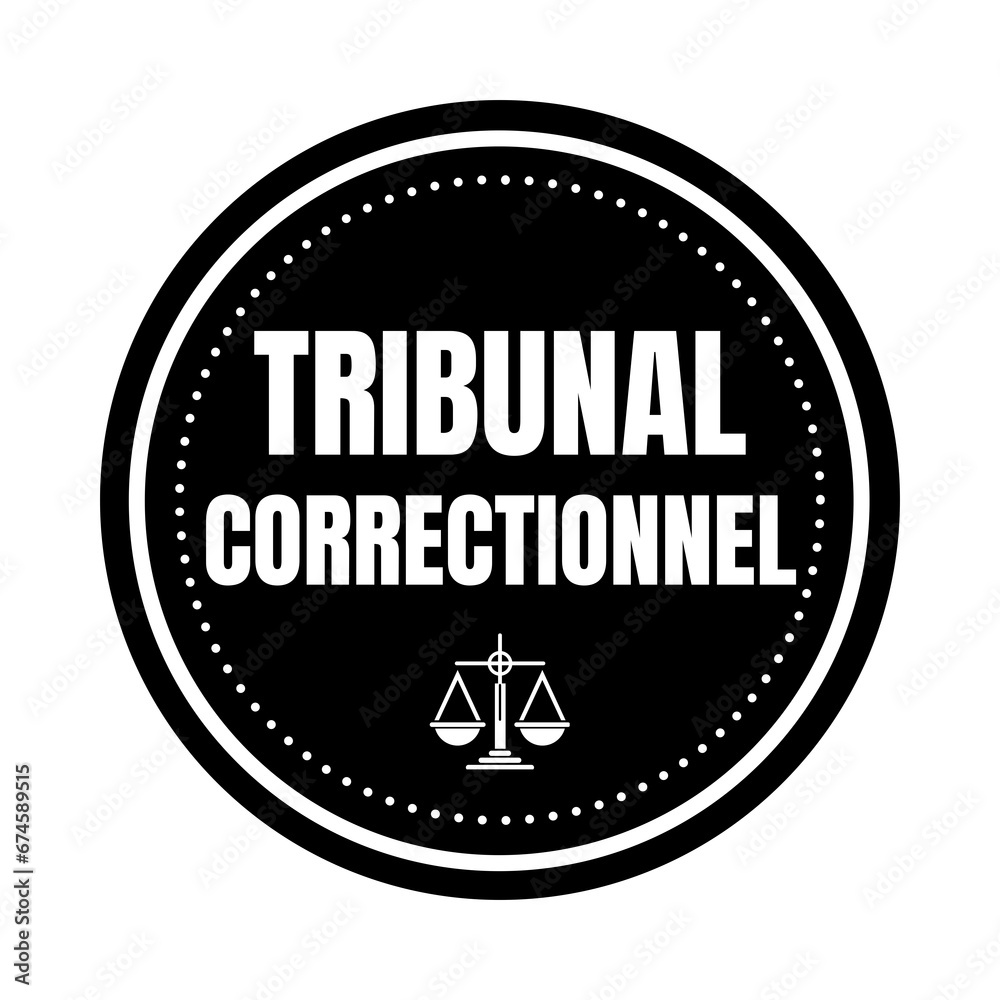 Symbole tribunal correctionnel en France