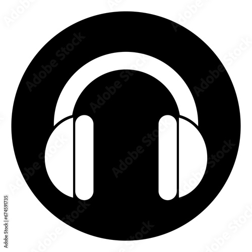 Wear Ear Protection Symbol Sign, Vector Illustration, Isolated On White Background Label. EPS10