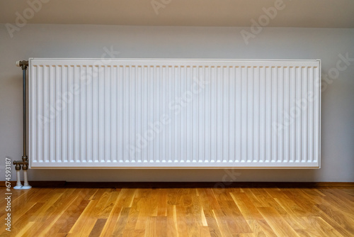 Wallpaper Mural White big heating in the room. Start of the heating season Torontodigital.ca