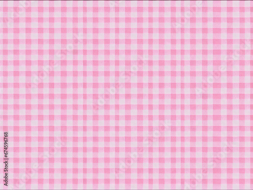 pink gingham fabric seamless pattern background
