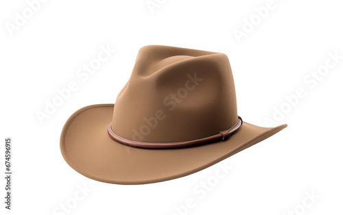 Beautiful Akubra Hat Isolated On Transparent Background PNG.