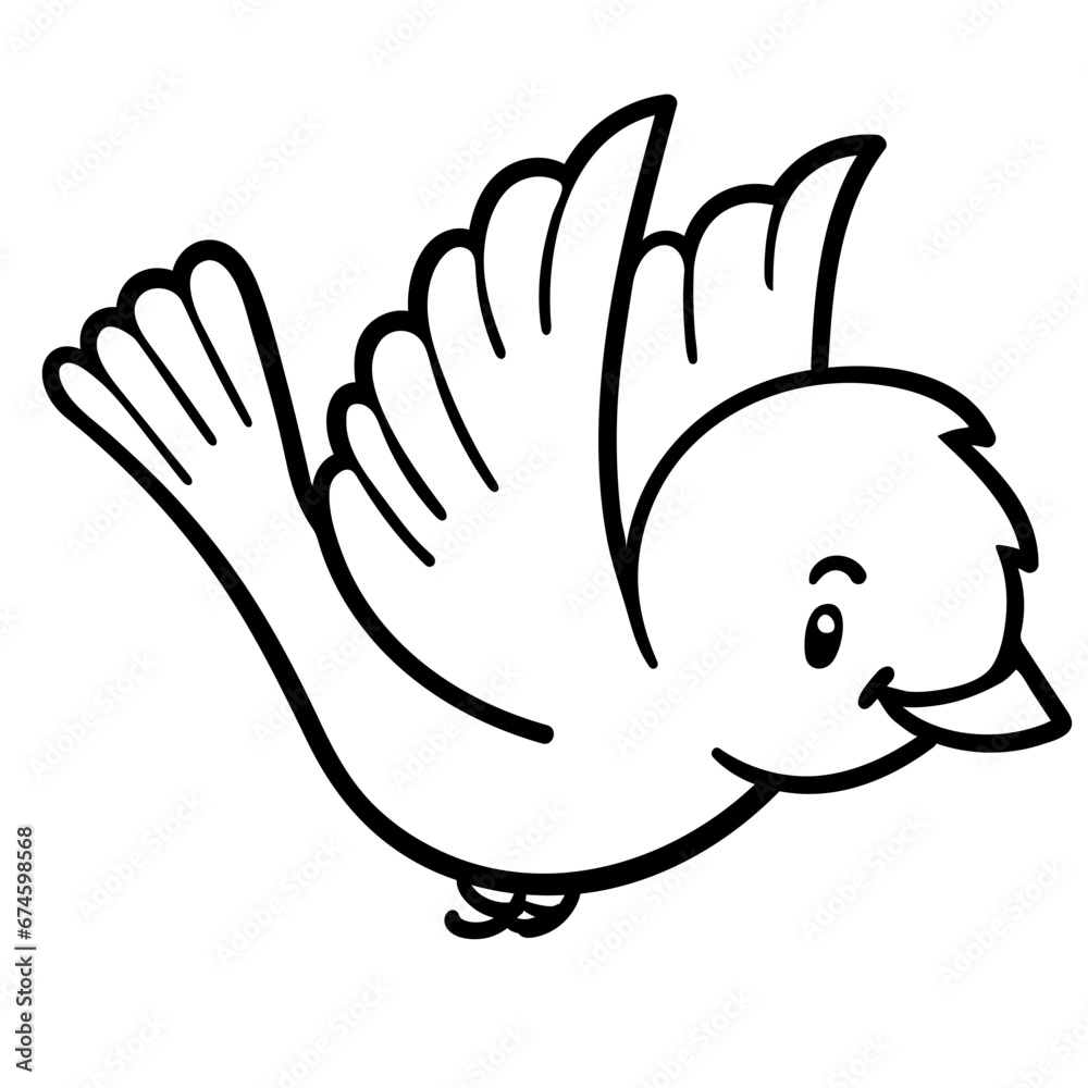 Obraz premium cartoon bird