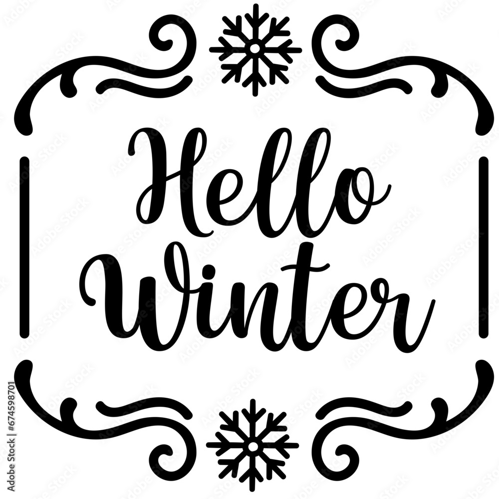 Obraz premium Hello winter