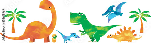 恐竜イラストセット