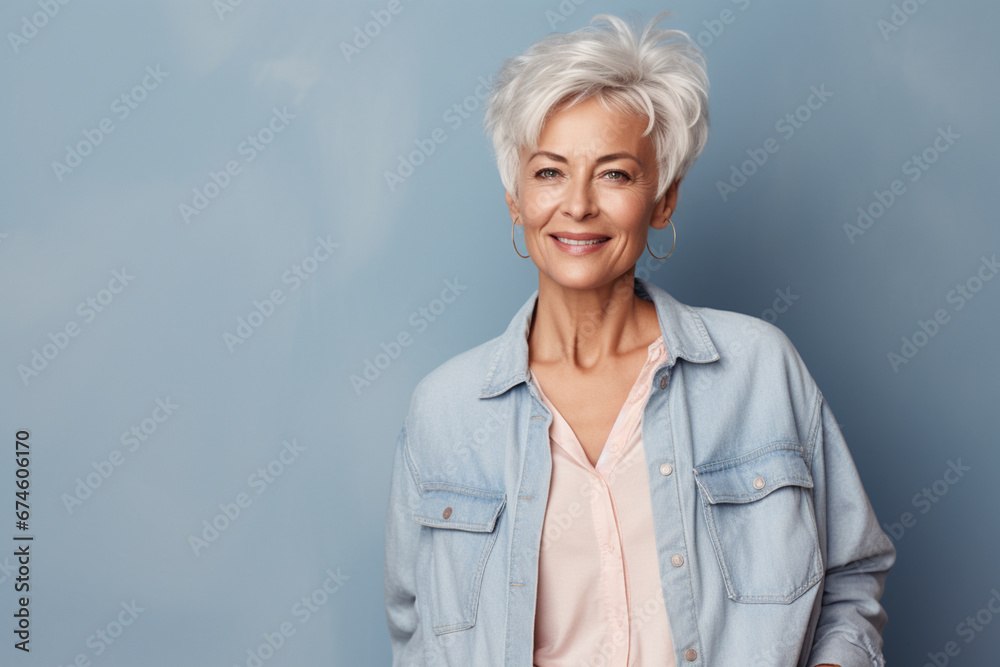 portrait of an energetic modern elderly lady, showing beauty and energy beyond the control of time portrait of an energetic modern elderly lady, showing beauty and energy beyond the control of time