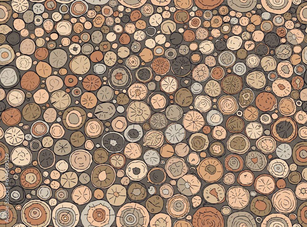 Wood log, seamless pattern background for your design. Vector illustration Wood log, seamless pattern background for your design. Vector illustration