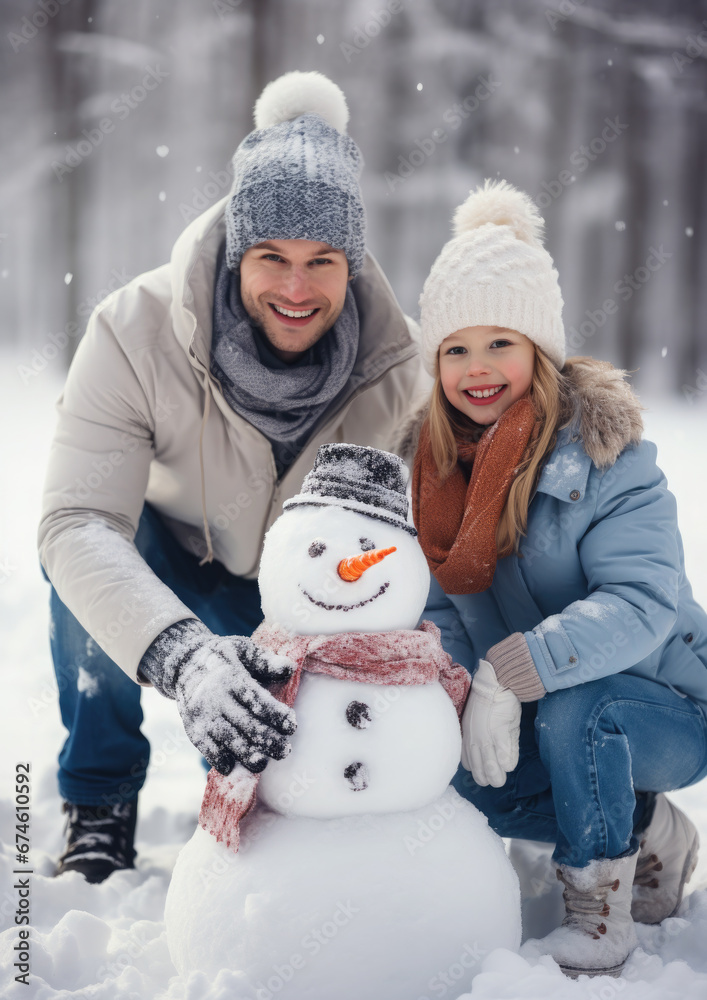 child makes a snowman in winter, childhood, white snow, kid, toddler, childhood, outdoor fun, new year, holidays, christmas, family, walk in the park, parents, together, happy, smile, love, dad, joy child makes a snowman in winter, childhood, white snow, kid, toddler, childhood, outdoor fun, new year, holidays, christmas, family, walk in the park, parents, together, happy, smile, love, dad, joy