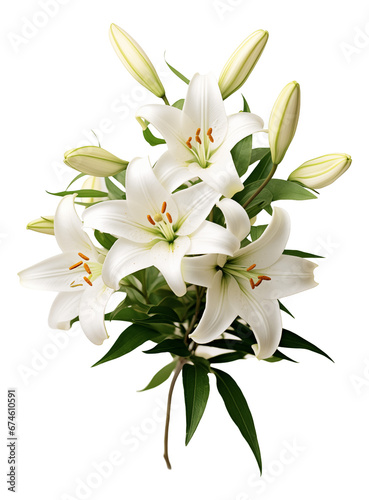 bouquet of white lilies © Anthony