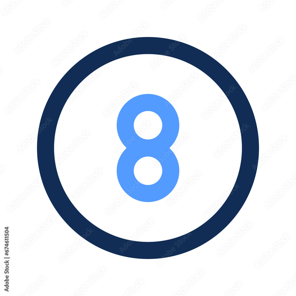 billiard ball outline color icon billiard ball outline color icon