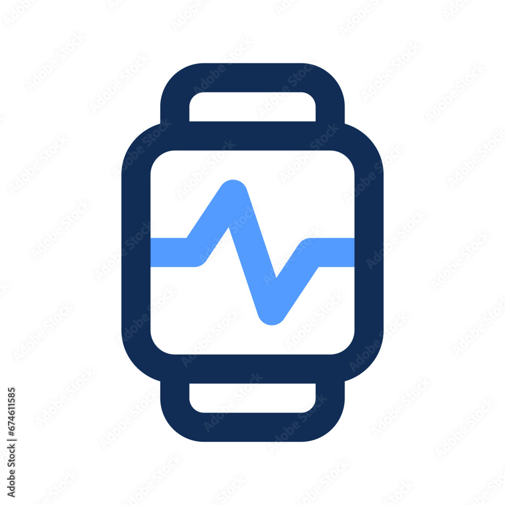 smartwatch outline color icon smartwatch outline color icon