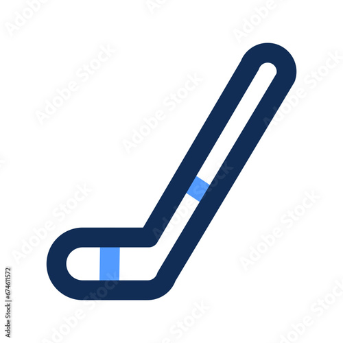 ice hockey outline color icon