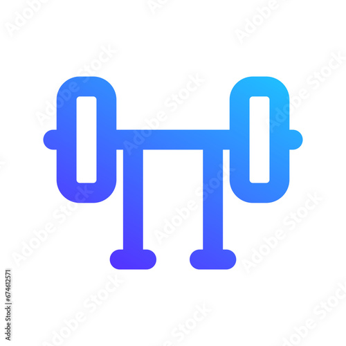 weightlifting gradient icon