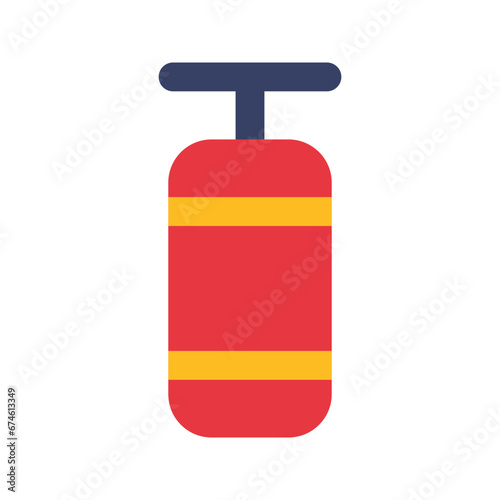 punching bag flat icon