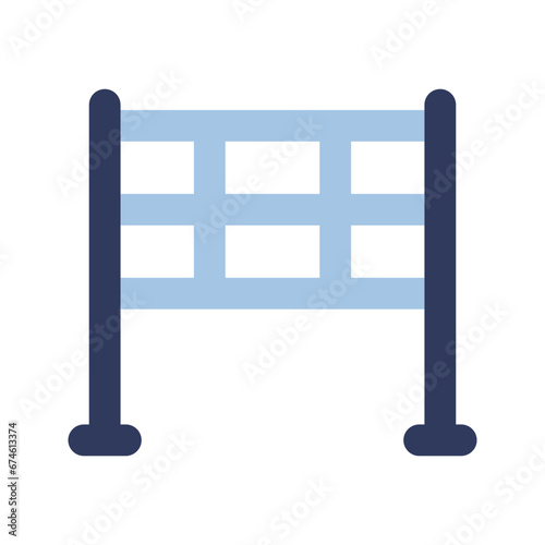 volley net flat icon