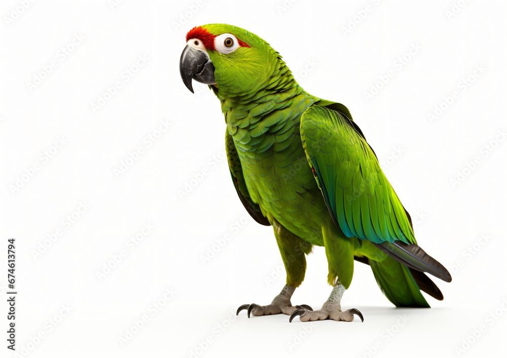 Amazon Parrot isolated on white background