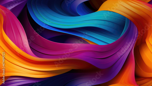 Background with liquid colored swirls and dye blends that flows from top to bottom. Fluid art acrylic texture with colorful waves  mixing paint effect. Abstract backdrop with bright blended colors.