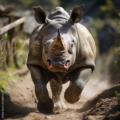 Majestic Rhinoceros: Guardians of the Grasslands