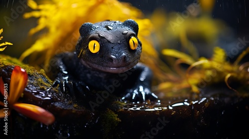 Graceful Salamanders: Underwater Wonders of Nature © luckynicky25