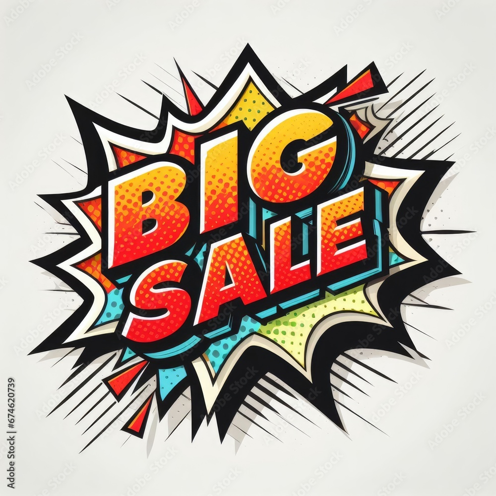 Big Sale web banner illustration