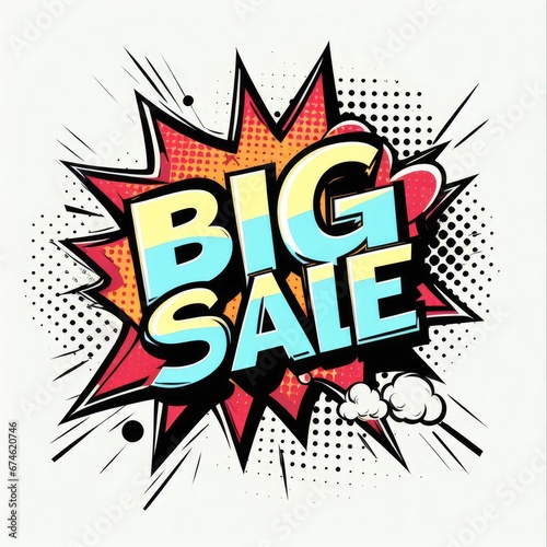 Big Sale web banner illustration