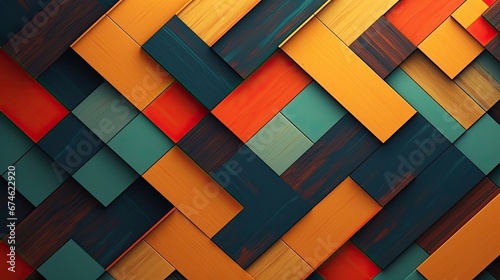 retro colors abstract geometric background