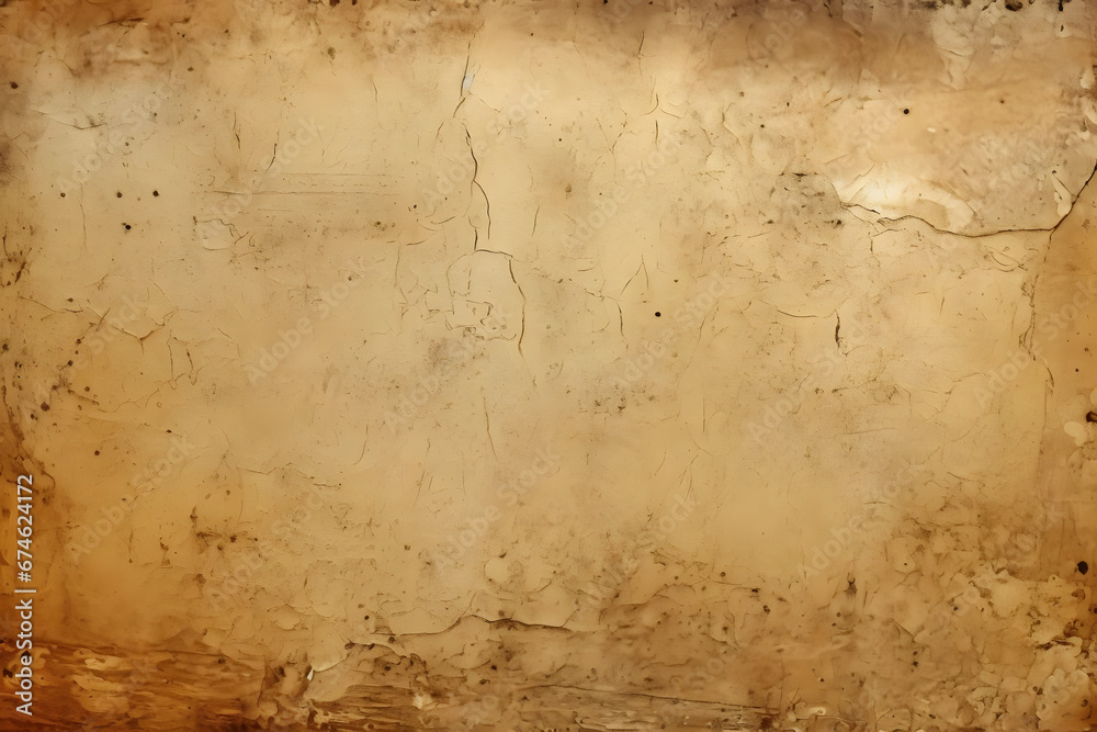 Aged Paper Textured Background, Generative AI