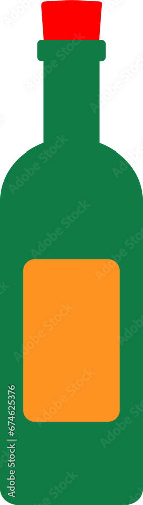 Obraz premium Champagne illustration