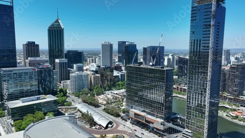 Elizabeth Quay Perth CBD Skyline WA photo