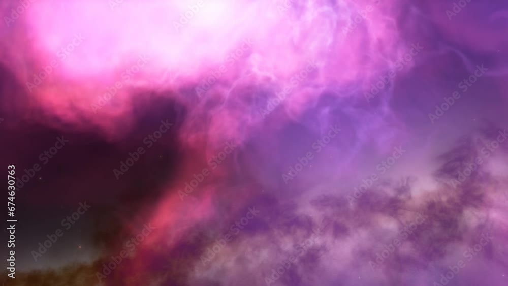 Flying Through The Stars And Blue Nebula In Space. Galaxy exploration through outer space towards glowing milky way galaxy Flying Through The Stars And Blue Nebula In Space. Galaxy exploration through outer space towards glowing milky way galaxy