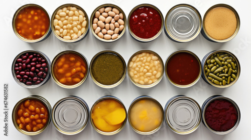 Canned vegetables.