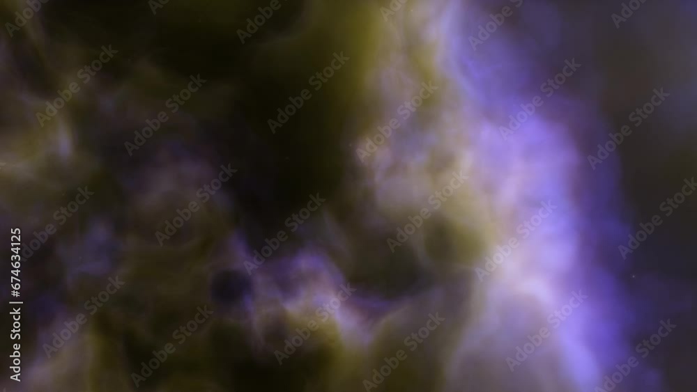 Traveling through space nebula and star fields in deep space. 3D animation
Traveling through space nebula and star fields in deep space. 3D animation